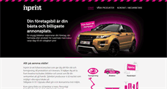 Desktop Screenshot of inprint.se